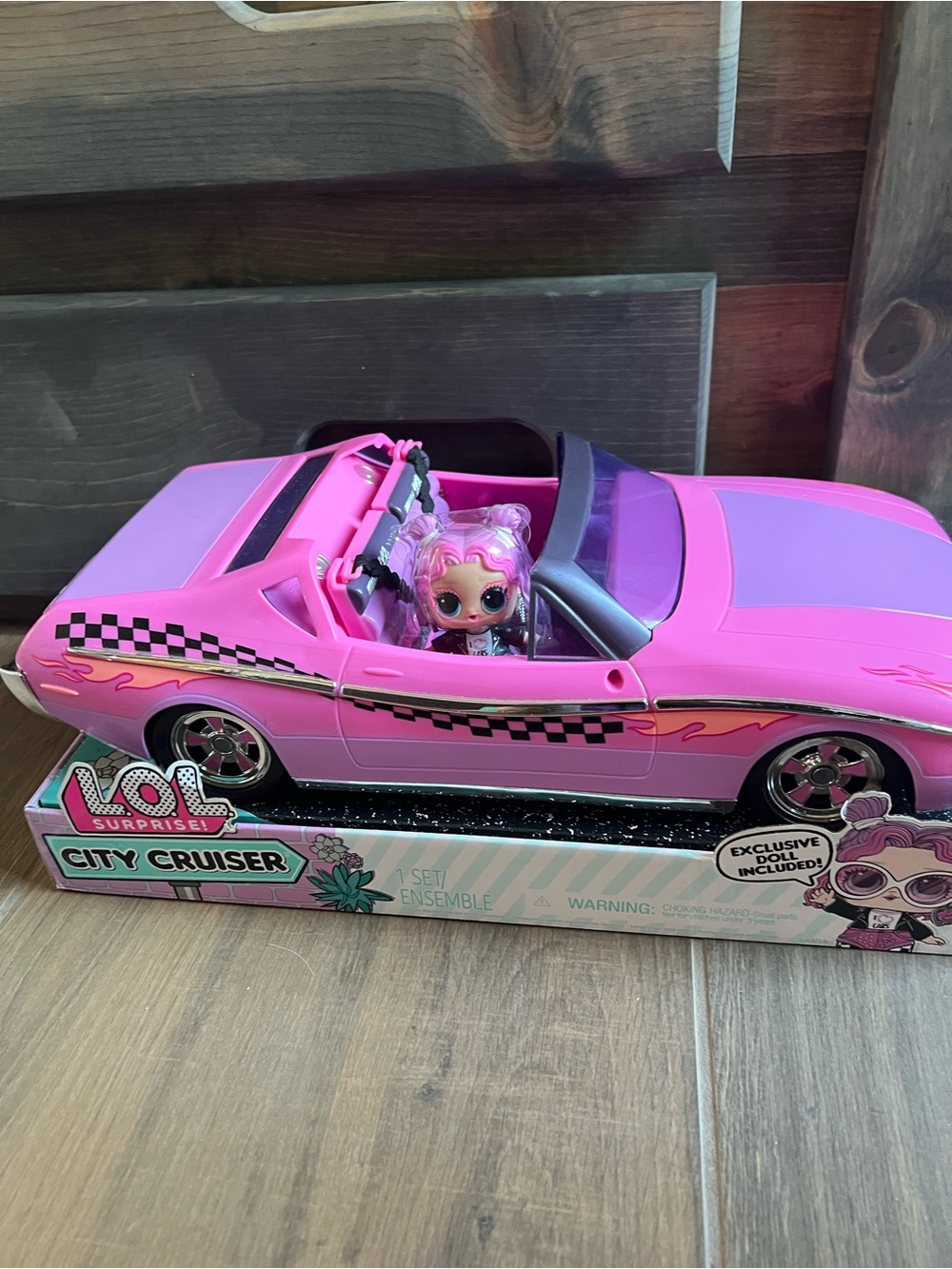 L.O.L. Surprise! City Cruiser Pink Convertible Toy Car 2023 NIB $40